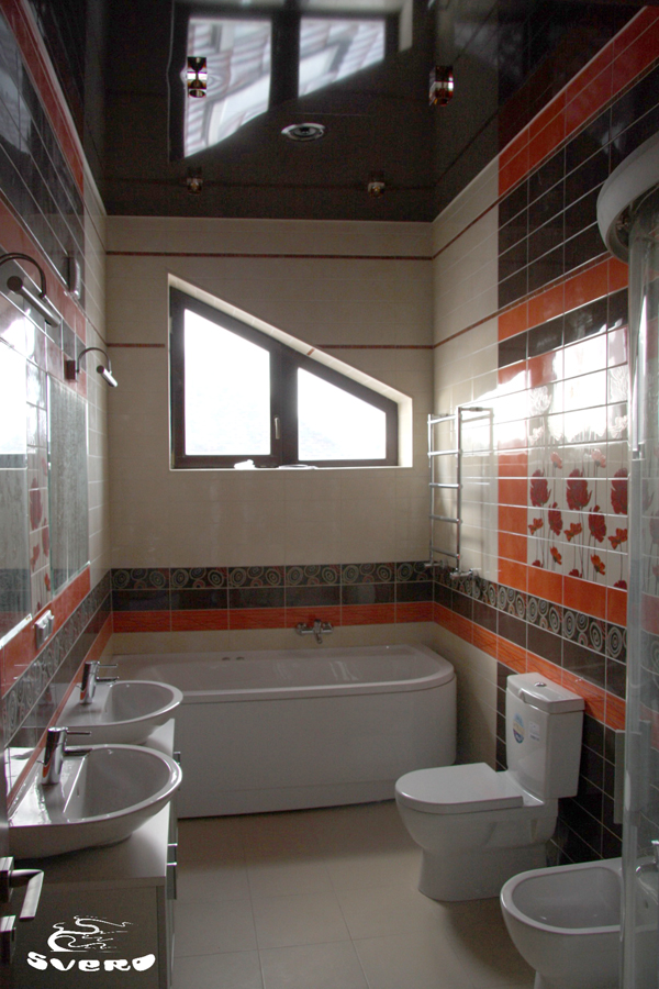 Ванная комната.  Дизайн интерьера.